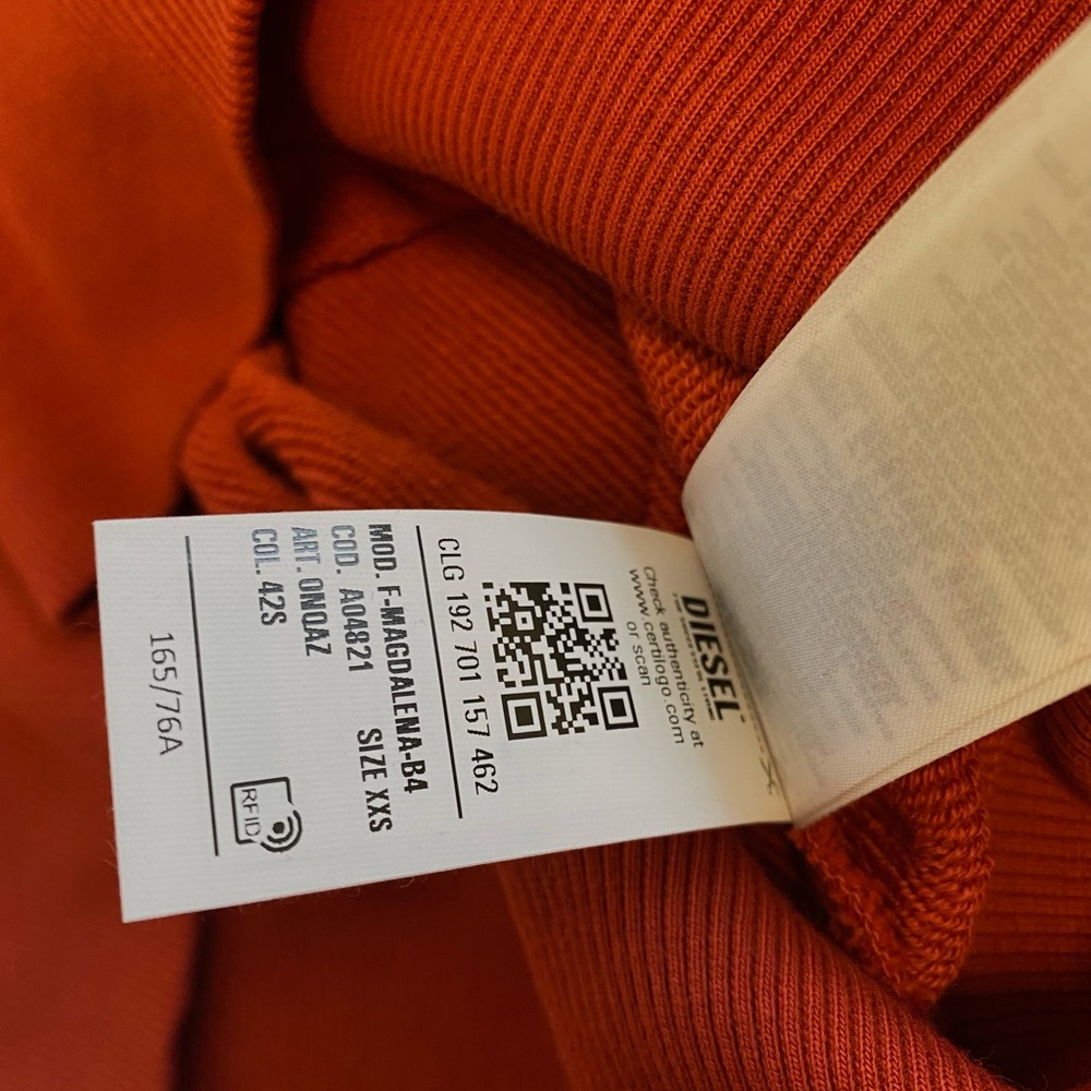 Diesel Deep Red Hoodie